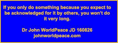 Dr John WorldPeace JD Commentary on World Peace Issues