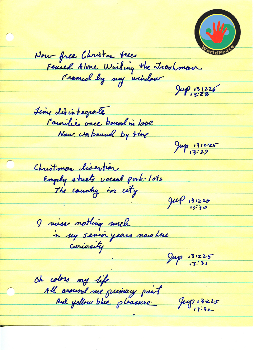 John WorldPeace Haiku