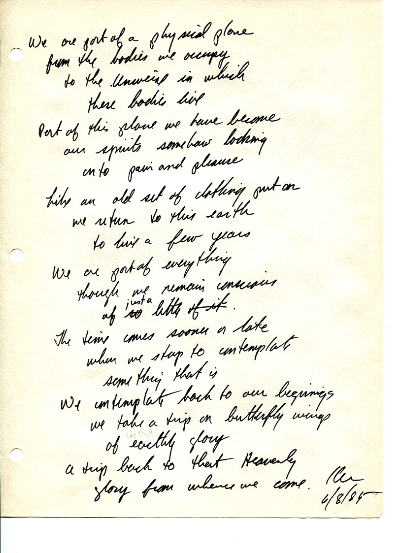 John WorldPeace Poems 1985 | World Peace Poems