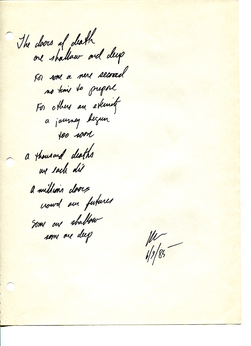 John WorldPeace Poems 1985 | World Peace Poems