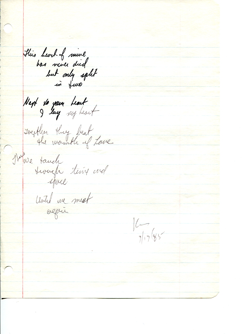 John WorldPeace Poems 1985 | World Peace Poems