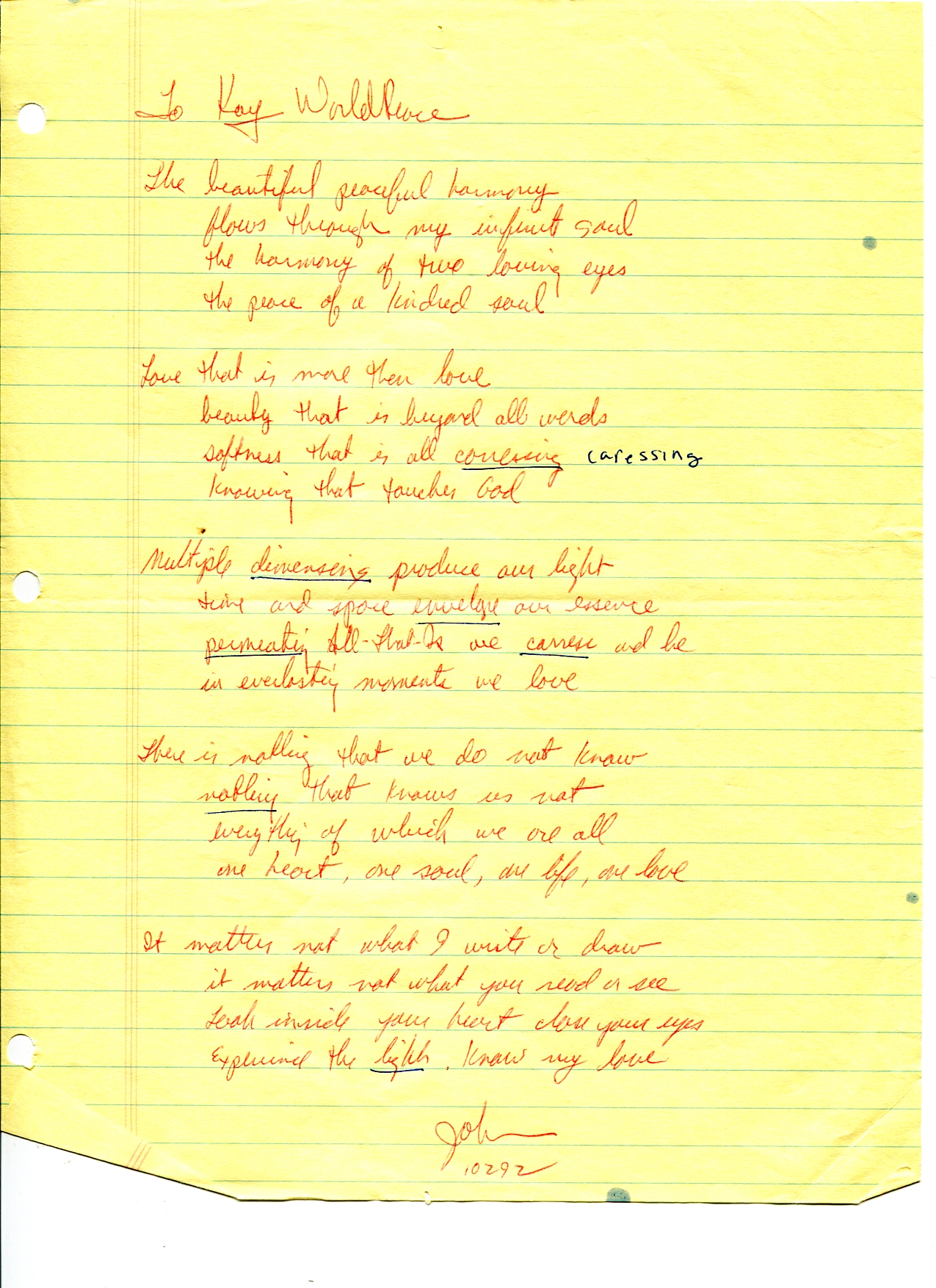 John WorldPeace Poems 1992 | World Peace Poems