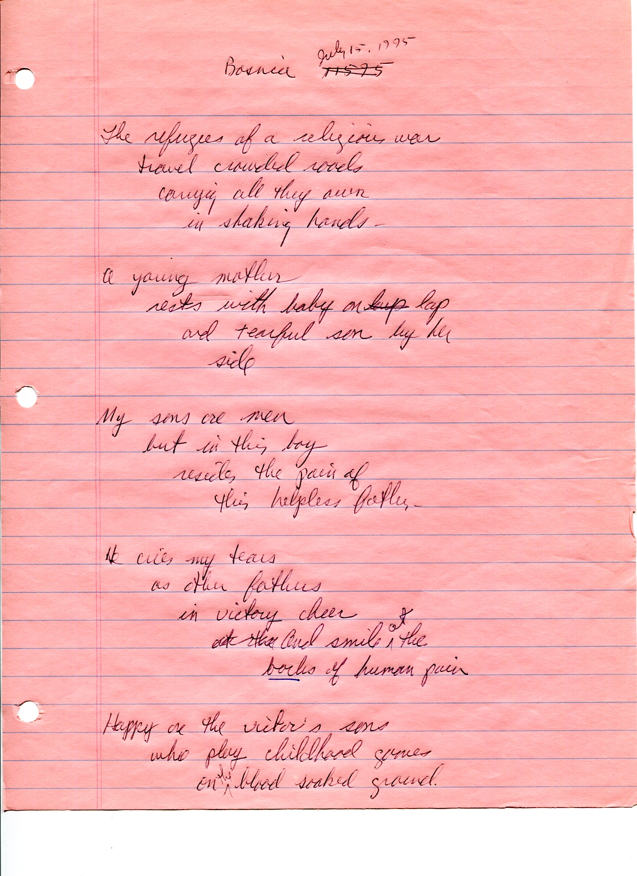 John WorldPeace Poems 1995 | World Peace Poems