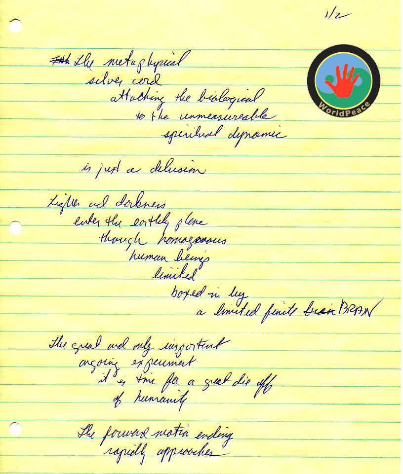 John WorldPeace Poems 2013