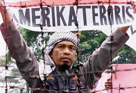 [Anti U S protest in Jakarta]